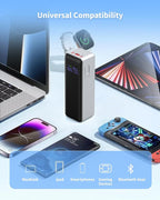 140W Power Bank,40,000mAh 3 USB-C-Port Laptop Portable Charger(148Wh), Digital Display,PD3.1 Fast Charging External Battery Pack Compatible with PC/iPhone 16/15/14/14 Series and More