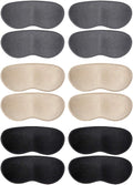 Dr.Foot Heel Grips for Women and Men, Self-Adhesive Heel Cushion Inserts Prevent Slipping, Improve Too Big Shoes, Prevent Rubbing, Blisters, Foot Pain (Beige+Grey+Black)