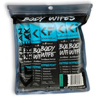 Body 12-Count Wipes - Original Disposable Wipes, Individually Wrapped for the Gym, Workout, Hiking, Travel, and Sport (Peppermint)