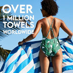 Dock & Bay Beach Towel - Quick Dry, Sand Free - Compact, Lightweight - 100% Recycled - Includes Bag - Cabana - Set A (4), Large (160x90cm, 63x35)