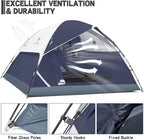 CAMEL CROWN Tents for Camping 2/3/4/5 Person Camping Dome Tent, Waterproof,Spacious, Lightweight Portable Backpacking Tent for Outdoor Camping/Hiking