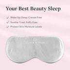 Sleep Mask, 100% Silk, Pure Mulberry Silk, Light Blocking Eye Mask with Elastic Strap for Sleep & Travel, Ultra Soft, No Pressure, Reduce Puffy Eyes, Machine Washable