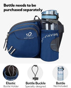 WATERFLY Fanny Pack Waist Bag: Waist Pack for Women Men with Water Bottle Holder Hiking Fanny Pack for Running Walking DogWalking Travel Cycling