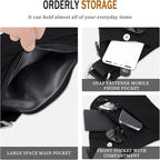 Anti Theft Crossbody Travel Bag for Women Men,Multi-pocket Crossbody Bag,Slim Sling Bag with Adjustable Strap