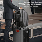 Swissdigital Design TSA Business Laptop Backpack For Men,Travel Backpack With USB Charging Port,College Tech Backpacks With RFID Pockets Presents For Men Fits 15.6 Inch Computer Grey | J16BT-03