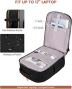 LOVEVOOK 56L Travel Backpack for Women & Men, Airline Approved Carry On Luggage with 3 Packing Cubes, TSA Overnight Bags, Waterproof Personal Item Bag, Weekender Essentials Backpacks fits 17" Laptop