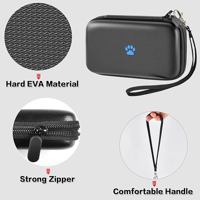 Case Compatible with INIU 10000mAh / for Anker 313 / for Apple MagSafe Portable Charger, Hard Travel Power Bank Battery Pack Storage Bag Fits for USB C and Accessories (Box Only) - Black