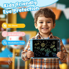 12 Pack LCD Writing Tablet for Kids - Erasable and Reusable Toddler Doodle Board in 8.5 inch, Ideal Drawing Pad for Learning Toy for Ages 3-8, Gift for Girls Boys