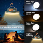 Camping Lantern 10500mAh Rechargeable Battery, 32W Ultra Bright LED Hanging Light with 3 Modes, Waterproof Portable Tent Lighting for Outdoor Emergency & Hiking