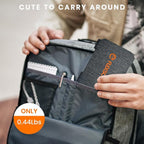 FlexSolar 10W Foldable Solar Chargers 5V USB Small Power Emergency Portable 4 Folds Panels IP67 Waterproof Camping Hiking Backpacking for Phones Flashlight Watches Small Power Banks Battery Packs