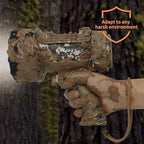 BUYSIGHT Rechargeable Spotlight Flashlight,1000,000 lumens Hand held Spotlight Waterproof Flashlight Hunting Lamp with red Filter (Camouflage Green)