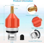 3 Pcs Paddle Board Pump Adapter, Premium Inflatable Boat SUP Pump Adaptor, Conventional Air Adapter Quickly Inflation, SUP Air Adapters for Stand-Up Paddleboard and Kayak