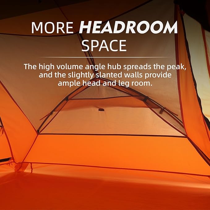 Clostnature Taurus 2 Person Backpacking Tent - Lightweight Two Person Tent for Backpacking, Easy Set Up Waterproof Camping Tent for Adults, Kids, Scouts, Large Size Outdoor, Hiking Gear