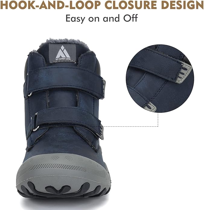 Mishansha Kids Hiking Boots Toddler Girls Boys Hiking Shoes Water-Resistant Anti-Collision Non-Slip Athletic Outdoor Trekking Boots