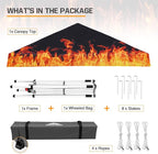 EAGLE PEAK 10x10 Slant Leg Pop-up Canopy Tent Easy One Person Setup Instant Outdoor Beach Canopy Folding Portable Sports Shelter 10x10 Base 8x8 Top (Flame)