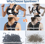 Sportneer Weighted Vest for Women Men: 8lbs/12lbs/15lbs/20lbs/25lbs Weight Vest with Detachable Phone Pouch Rucking Vest for Women Walking Strength Training Muscle Building Weight Loss