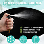 Zhehao 25 Pcs Mini Spray Bottles 10 ml Clear Glass Perfume Bottles Refillable Fine Mist Perfume Atomizer Portable Empty Sample Containers for Cleaning, Essential Oils, Travel (Amber)