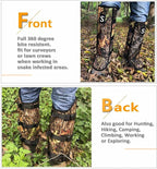 Snake Gaiters for Men & Women,Sturdy Snake Bite Proof Boots,Adjustable Snake Guards,Hiking Gaiters with Storage Pouch.