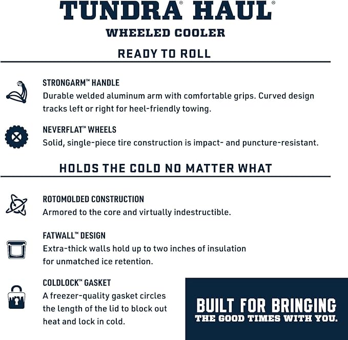 YETI Tundra Haul Portable Wheeled Cooler
