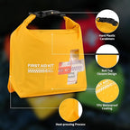 RHINO RESCUE Waterproof Boat First Aid Kit, Lightweight Boat Accessories Dry Bag, Emergency Marine Survival Supplies for Outdoor Kayak, Fishing, Floating, Swimming, Beach & Camping (Green)