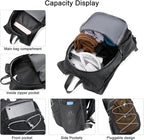 BOVIP 20L Hiking Backpack Lightweight Packable Hiking Daypack Small Travel Outdoor Foldable Shoulder Bag Black