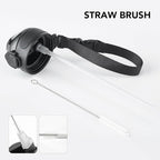 Enerbone 32 oz Insulated Water Bottle, Stainless Steel Bottle with Carrying Strap, Double-Wall Vacuum Insulation Design, Leakproof Sports Bottle with Straw, Keep Drinks Cold or Hot for Hours