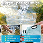 Rocalt 2 Pack Collapsible Water Bag, 2.1Gallon Water Storage Bag, BPA Free Emergency Drinking Camping Water Container for Hiking, Travel, Survival & Outdoor