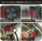 1-Burner Butane Camping Stove with Windblocker,10000 BTU Portable Camp Gas Stove for Outdoor Cooking,Camping,Tailgating, Stainless Steel Single Burner with Carry Case