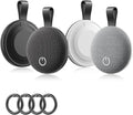 Air Tracker Tags-4 Pack, Bluetooth Tracker Works with Apple Find My (iOS Only), Smart Tag with Keychain, Item Finder for Luggage/Key/Suitcase/Pets/Wallet, Replaceable Battery (Mix Gray)