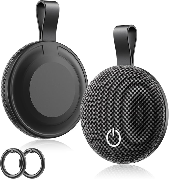 Air Tracker Tags-2 Pack, Bluetooth Tracker Works with Apple Find My (iOS Only), Smart Tag with Keychain, Item Finder for Luggage/Key/Suitcase/Pets/Wallet, Replaceable Battery (Dark Gray)