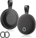 Air Tracker Tags-2 Pack, Bluetooth Tracker Works with Apple Find My (iOS Only), Smart Tag with Keychain, Item Finder for Luggage/Key/Suitcase/Pets/Wallet, Replaceable Battery (Dark Gray)