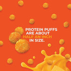 Twin Peaks Protein Puffs - (Nacho Cheese), Keto Friendly, Low Carb Snack (300g, 21g Protein, 2g Net Carbs, High Protein, Healthy Crunchy Snack)