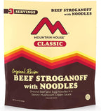 Mountain House Classic Beef Stroganoff with Noodles | Freeze Dried Backpacking & Camping Food | 3 Servings