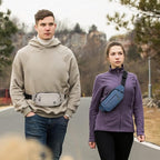 WATERFLY Fanny Pack Waist Bag: Small Hip Pouch Bum Bag Fannie Pack Phanny Fannypack Waistpack Bumbag Beltbag Sport Slim Fashionable for Jogging Hiking Hiker Woman Man