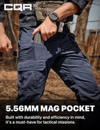 CQR Men's Tactical Pants, Water Resistant Ripstop Cargo Pants, Lightweight EDC Work Hiking Pants, Outdoor Apparel