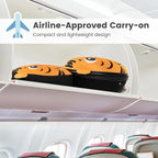 Goplus 2PC Kids Carry On Luggage Set, 16" Rolling Suitcase & 12" Backpack, Airline Approved Travel Trolley Luggage with Wheels for Toddlers Children Girls Boys (Tiger)