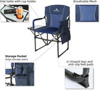 ROCK CLOUD Folding Camping Chair with Storage Pocket and Side Table Compact Portable Camp Chairs Outdoor for Camp Lawn Hiking Fishing Sports