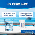 Drinking Water Essentials Kit - 200 Aquatabs Water Purification Tablets + 50 Chlorine Test Strips - for Boat and RV Tanks - by Aquamarine Water Solutions