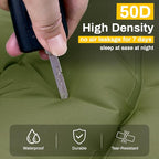 Double Sleeping Pad, Extra Thick 6 Inch Sleeping Pad for Camping 2 Person with Built-in Pillow & Foot Pump Ultralight Compact Inflatable Camping Mat for Backpacking Hiking Travel Tent Camp Gear Gifts