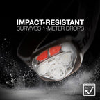 Energizer Vision HD+ LED Headlamp, Water Resistant Bright Headlamp with Digital Focus, Camping Gear and Emergency Light, Batteries Included, Pack of 1