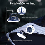 VAVOFO 42W LED Camping Lantern Rechargeable, 4000LM,180 LED with 3 Lighting Modes, 10,000mAh Portable Tent Light with Magnet, IP65 Waterproof for Emergencies , Power Outages,Hurricane (Blue)