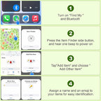 Wallet Tracker Card (iOS Only), Rechargeable Bluetooth Smart Tracking for Apple Find My Compatible Anti Tracker for Men Women Slim Item Locator for Purse Passport Key Luggage Tag (1Pcs/Green FLR)