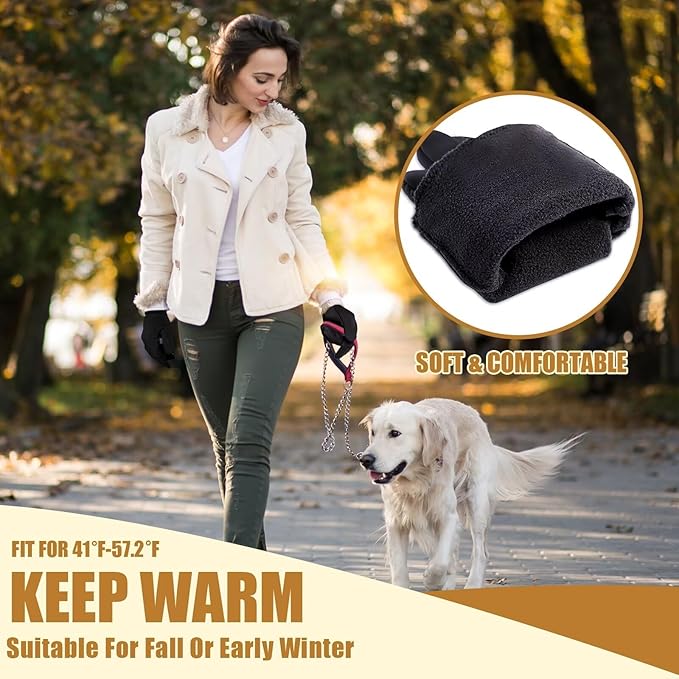 Pixel Panda Winter Gloves for Men Women Warm Touchscreen Gloves for Cold Weather Thin Water-Resistant Windproof Non-Slip Gloves for Cycling, Driving, Running, Hiking