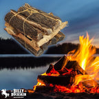 18 LB. Oak FireWood Log & Fatwood Fire Starter Sticks by Billy Buckskin Co., Firewood Fire Logs Great Firestarters for Outdoor Firepits, Fireplaces & Campfires, Seasoned Wood Logs for Outdoor Grilling