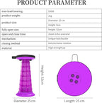 2025 Upgraded XXL Collapsible Stool with Cushion 20.4", 550lbs Max Weight, Wider & Taller Pop Up Seat, Heavy Duty Portable Retractable Folding Chair or Travel Foot Rest, Gift for Camping & Outdoors