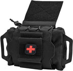 SABADO Rapid/Quick Deploy First Aid Kit Pack Tactical IFAK Pouch Two-Piece System Med Roll Carrier Hypalon Handle Outdoor Sport Hunting Bag