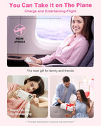 Kesguar Magnetic Portable Charger, 10000mAh 22.5W PD Super Fast Charging Wireless Power Bank. Ultra-Strong Magnet, USB C in&Out Battery Pack for Magsafe, iPhone 17/16/15/13/12 Pro Series, Pink