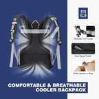 Maelstrom Cooler Backpack - 35/50 Can Insulated Soft Cooler Lunch Bag for Camping, Beach, Hiking & Shopping