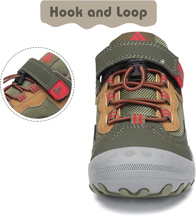 Mishansha Boy's Girl's Hiking Shoes Low Top Sneakers Outdoor Trekking Walking Climbing Running Shoes