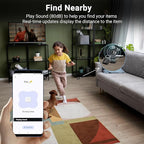 Dual-System Compatible Bluetooth Tracker for iOS or Android Key Finder, Item Locator, Smart Luggage Tracker, Pet Tracker Works with Apple Find My or Google Find Hub IP67 Waterproof Rating